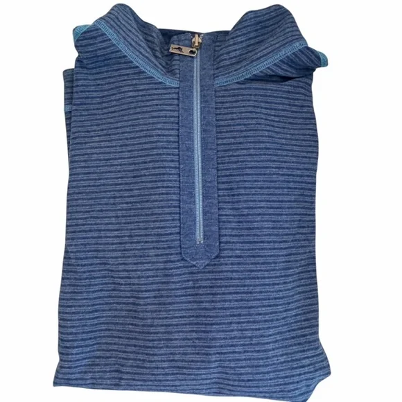 Tommy Bahama Men's Ferrara Flip Half Zip Pullover Sweater Blue XXL TTG